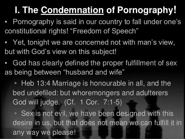 What does the bible say about pornography